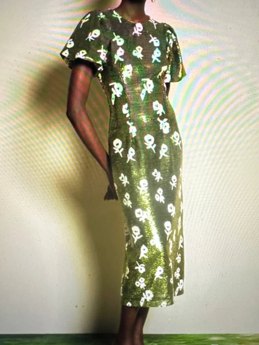 Sister Jane DREAM Èclat Floral Sequin Midi Dress - Picture 6 of 7